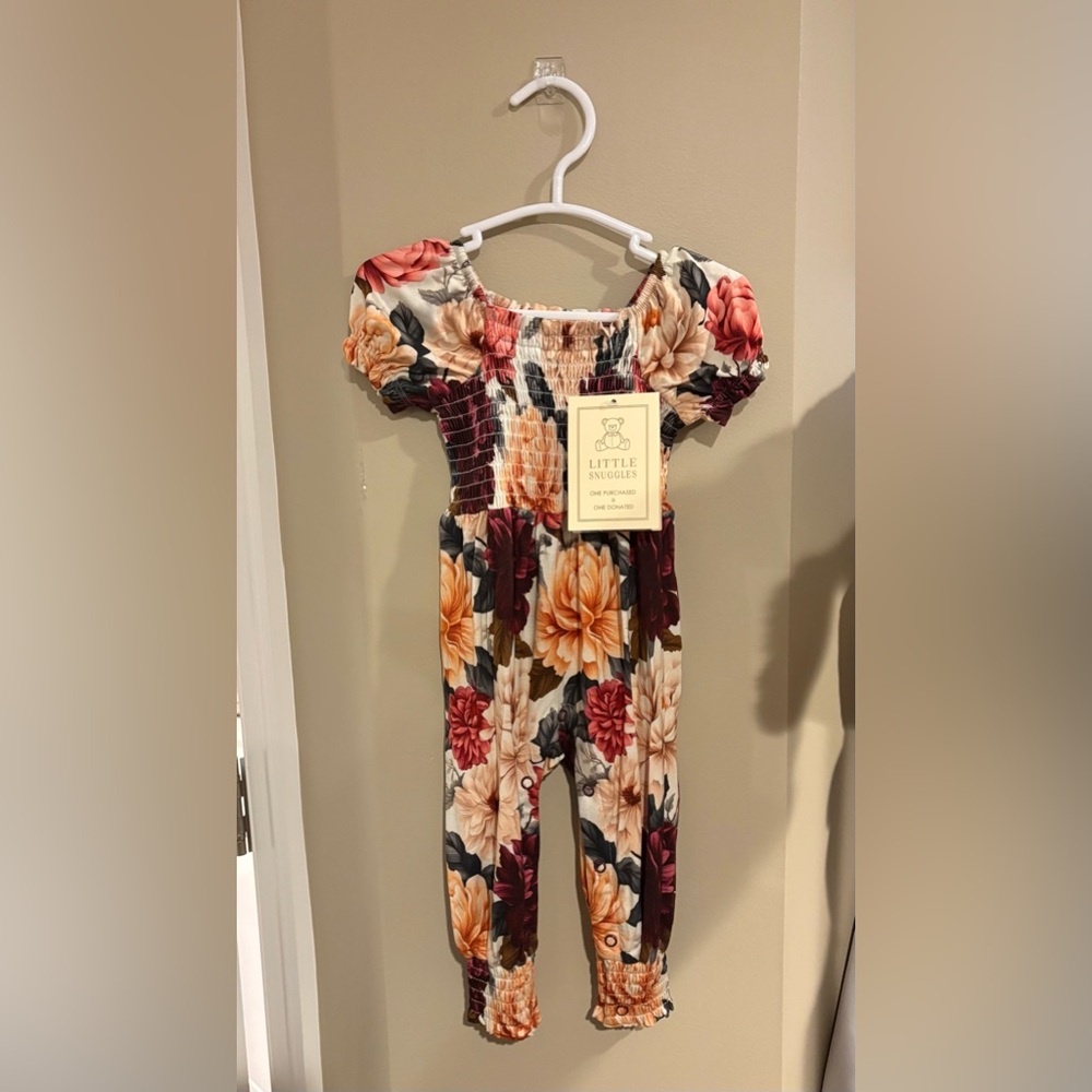 Little Snuggles Bamboo Floral Romper Jumpsuit